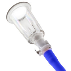 KINKgear Pompes pour tétons LuvPump Double Cup Bleu